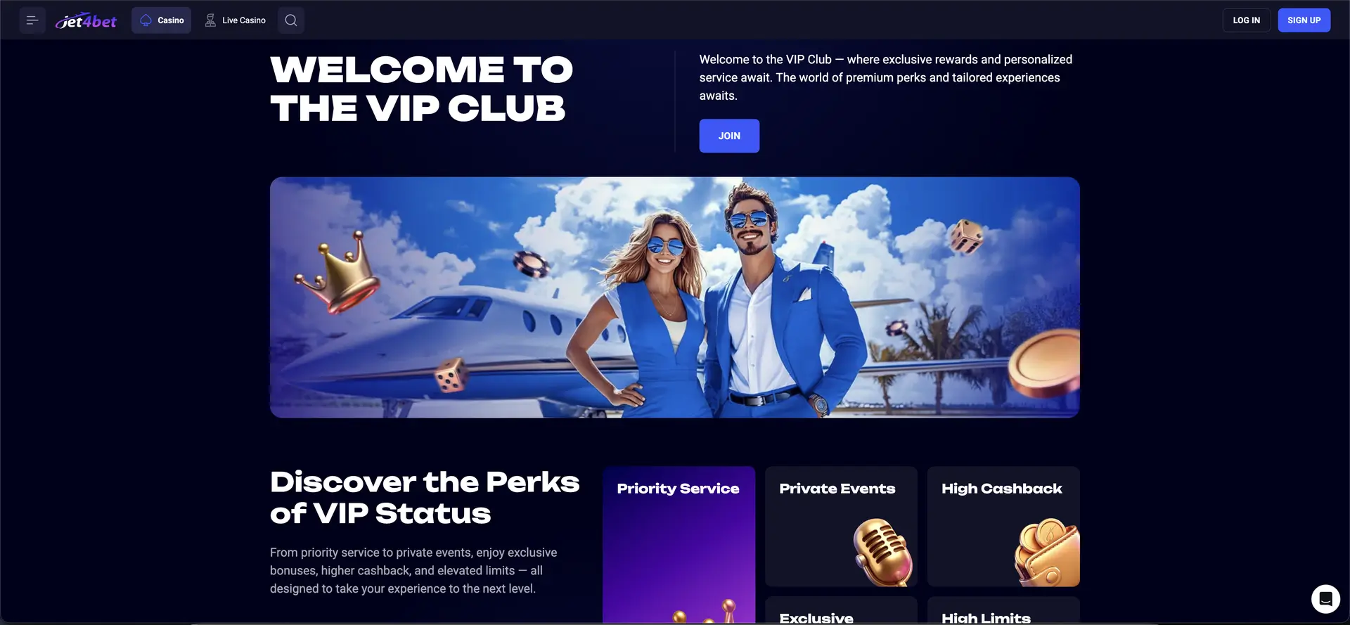 Jet4bet VIP-Programm Deutschland preview
